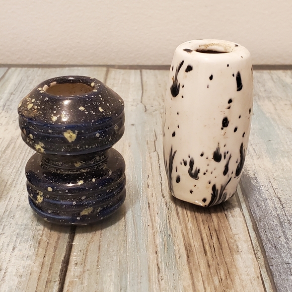 Vintage ceramic beads craft making or macrame wall hanging decor - Picture 3 of 4